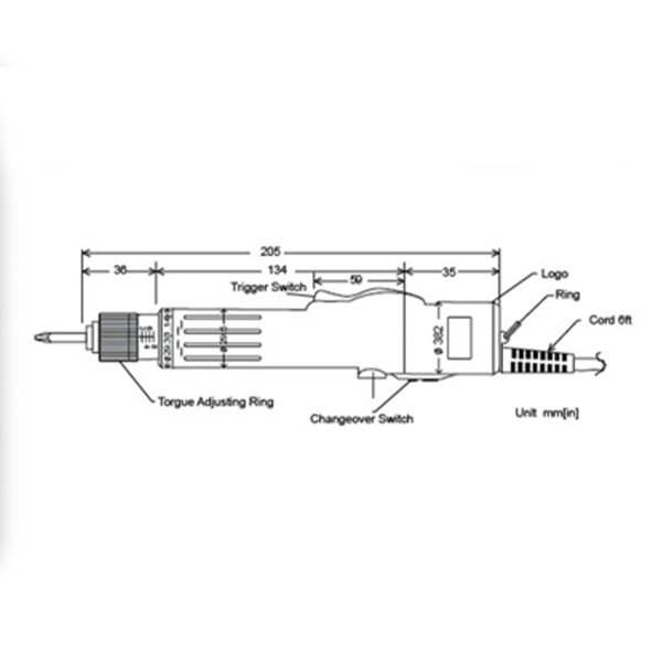 P1L-BSD-3200L (0.6~7 Kgf.cm) tô vít điện DC toàn tự động có chổi than - Hình ảnh 2